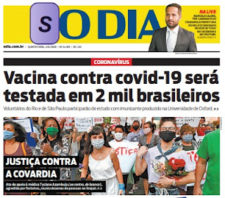 Leia o Jornal O Dia do dia 04.06.2020