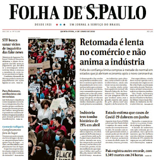 Leia o Jornal Folha de São Paulo do dia 04.06.2020