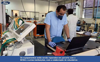 Ford já consertou mais de 200 respiradores para hospitais da Bahia e do Ceará