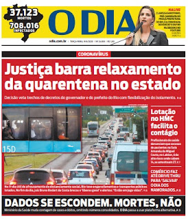 Leio o Jornal O Dia do dia