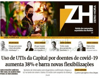 Leio o Jornal Zero Hora do dia