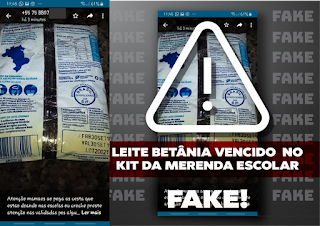 Postagem em rede social de produtos com validade vencida é Fake News diz prefeitura