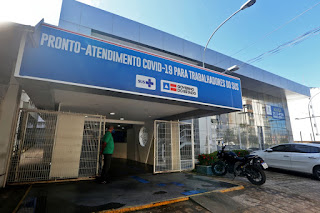 Unidade atende exclusivamente profissionais da rede pública de saúde com suspeita da Covid-19