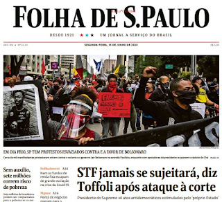 Leia o Jornal Folha de São Paulo do dia