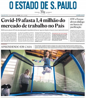 Leia o Jornal Estadão do dia 22.06.2020