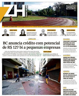 Leia o Jornal Zero hora do dia 24.06.2020