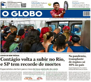 Leia o Jornal O Globo do dia 24.06.2020