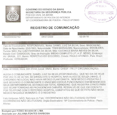 VEREADOR DANIEL LUIZ DENÚNCIA HOSPITAL DA CHESF POR ABANDONO.