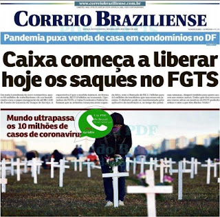 Leia o Jornal Correio Braziliense dia 29.06.2020