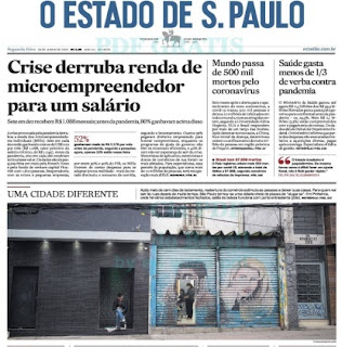Leia o Jornal Estadão do dia 29.06.2020
