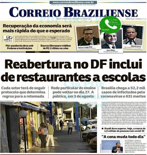 Leia o Jornal Correio Brazileise do dia 03.07.2020