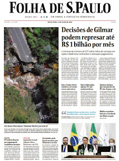 Leia o Jornal Folha de São Paulo do dia 03.07.2020