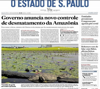 Leia o Jornal Estadão do dia 15.07.2020