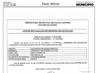 Novo Escândalo na Prefeitura de Paulo Afonso é denunciado na imprensa