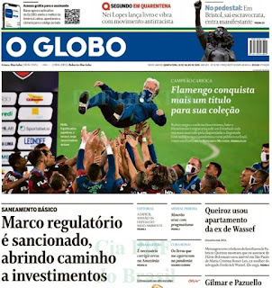 Leia o Jornal O Globo do dia 16.07.2020