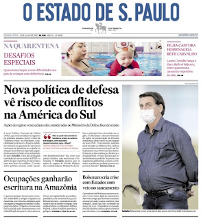 Leia o Jornal Estadão do dia 16.07.2020