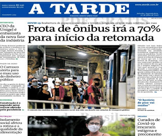 Leia o Jornal A Tarde do dia 20.07.2020