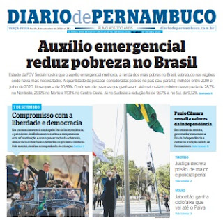 Leia o Jornal Diário de Pernambuco do dia 08.09.2020