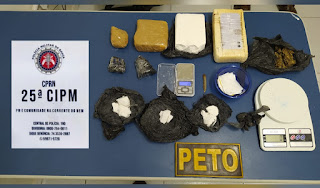 Drogas apreendidas em menos de 11h na RMS e interior